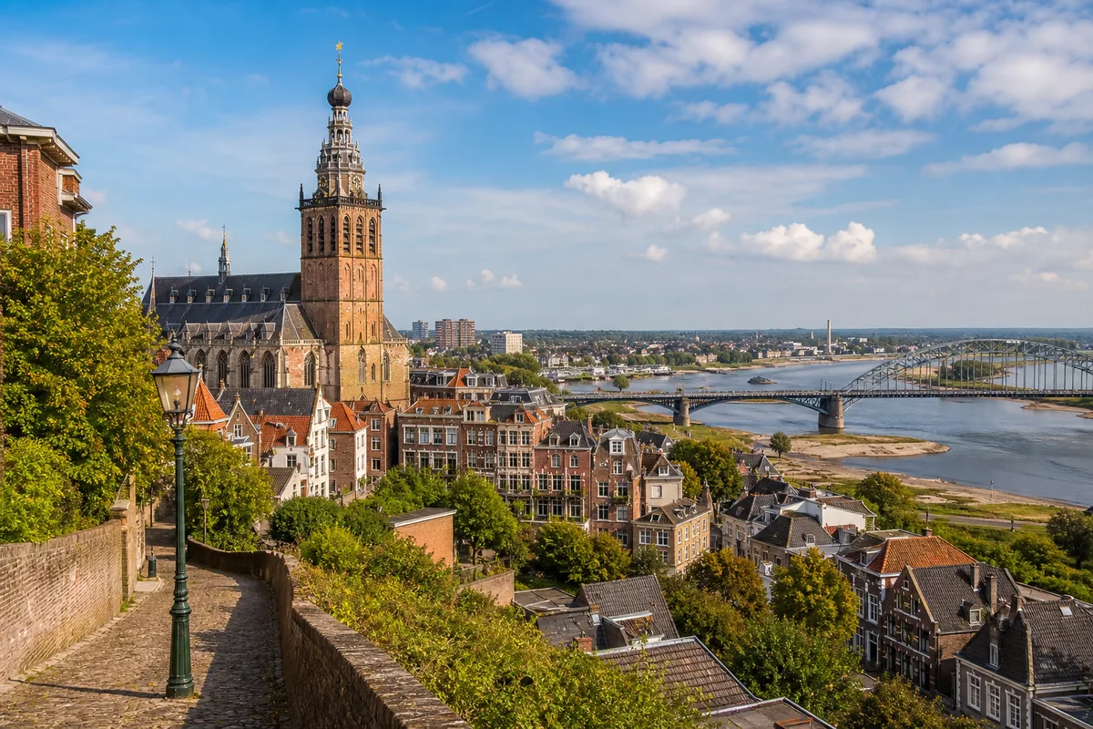 Historic Nijmegen city view
